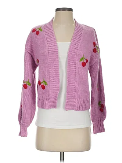 Pre-owned Forever 21 Cardigan Sweater In Pink