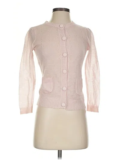 Pre-owned Forever 21 Cardigan Sweater In Pink
