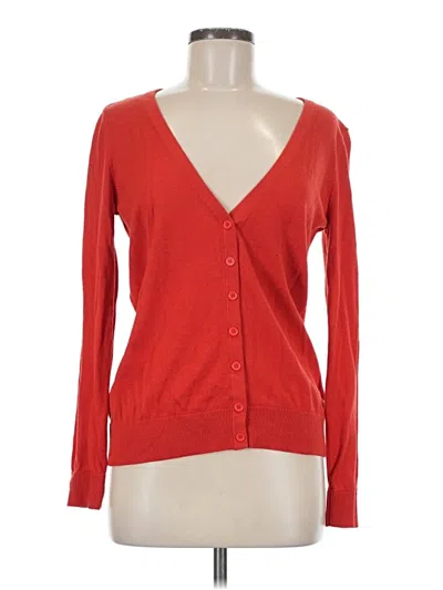 Pre-owned Forever 21 Cardigan Sweater In Red