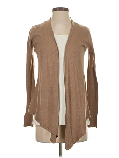Pre-owned Forever 21 Cardigan Sweater In Tan