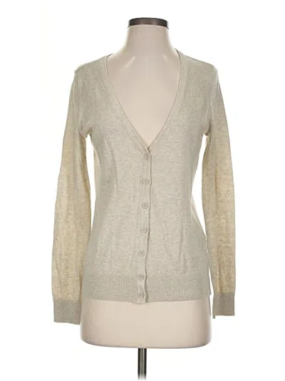 Pre-owned Forever 21 Cardigan Sweater In Tan