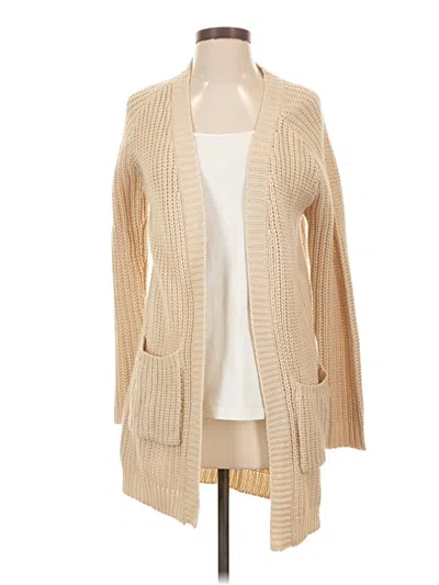 Pre-owned Forever 21 Cardigan Sweater In Tan