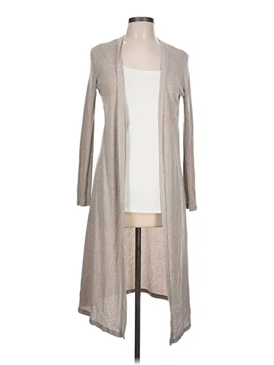 Pre-owned Forever 21 Cardigan Sweater In Tan