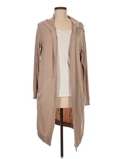 Pre-owned Forever 21 Cardigan Sweater In Tan