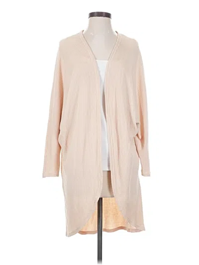 Pre-owned Forever 21 Cardigan Sweater In Tan