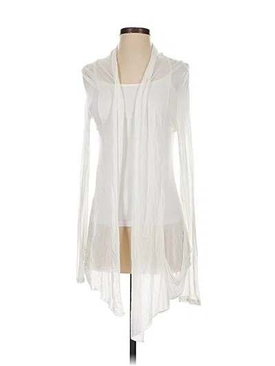 Pre-owned Forever 21 Cardigan Sweater In White