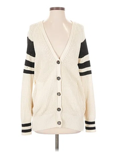Pre-owned Forever 21 Cardigan Sweater In White
