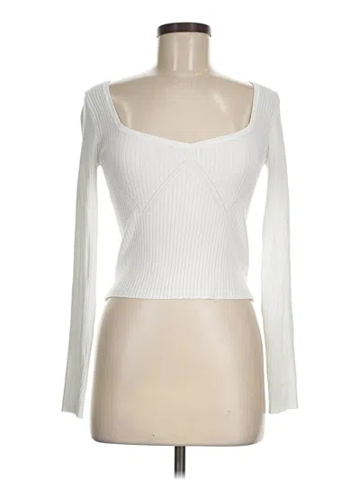 Pre-owned Forever 21 Cardigan Sweater In White