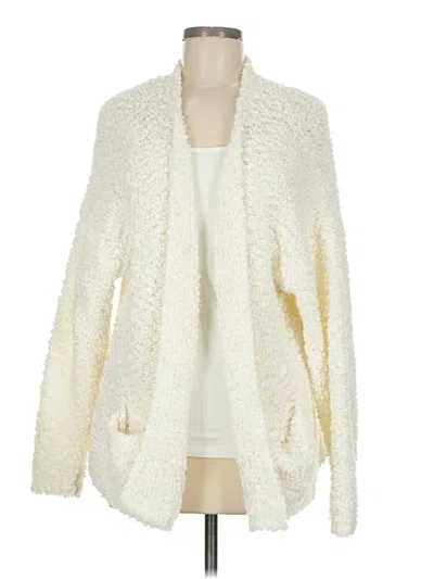 Pre-owned Forever 21 Cardigan Sweater In White