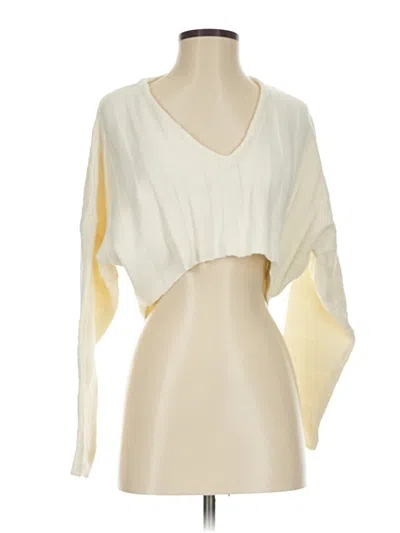 Pre-owned Forever 21 Cardigan Sweater In White