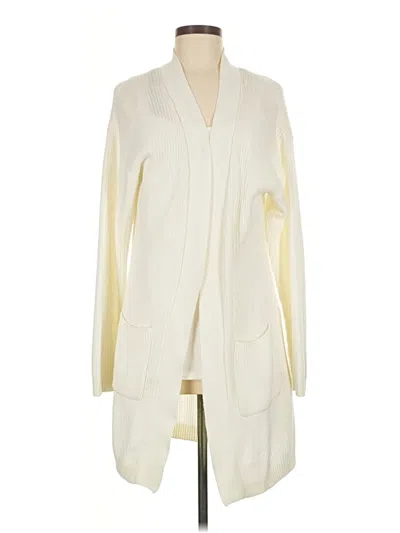 Pre-owned Forever 21 Cardigan Sweater In White