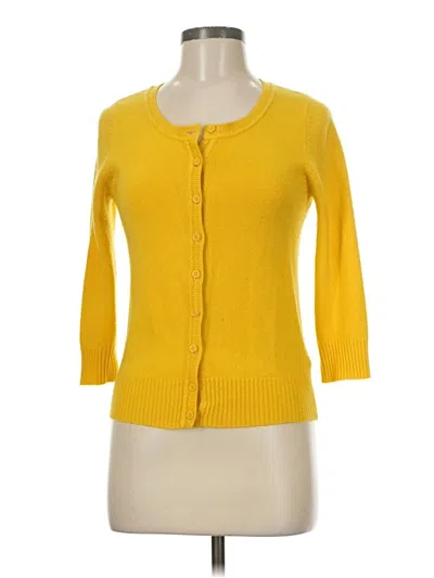 Pre-owned Forever 21 Cardigan Sweater In Yellow