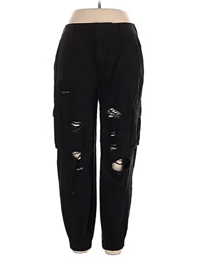Pre-owned Forever 21 Cargo Pants In Black
