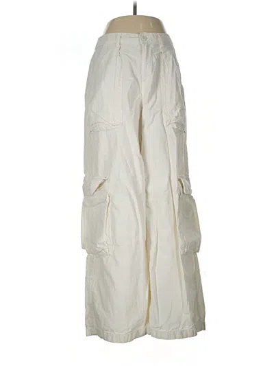 Pre-owned Forever 21 Cargo Pants In White