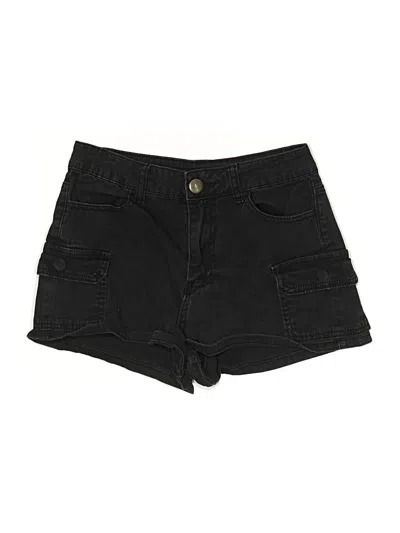 Pre-owned Forever 21 Cargo Shorts In Black