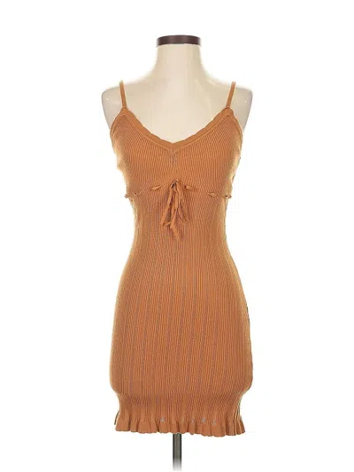 Pre-owned Forever 21 Casual Dress In Brown