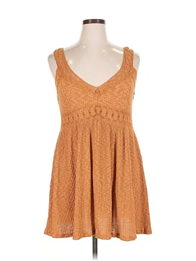 Pre-owned Forever 21 Casual Dress In Brown