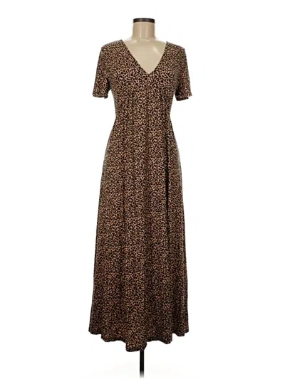 Pre-owned Forever 21 Casual Dress In Brown