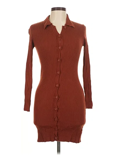 Pre-owned Forever 21 Casual Dress In Brown