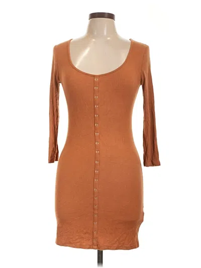 Pre-owned Forever 21 Casual Dress In Brown