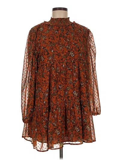 Pre-owned Forever 21 Casual Dress In Brown