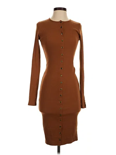 Pre-owned Forever 21 Casual Dress In Brown