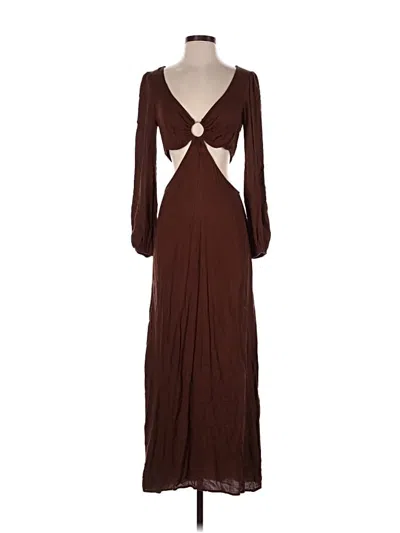 Pre-owned Forever 21 Casual Dress In Brown