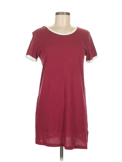 Pre-owned Forever 21 Casual Dress In Burgundy