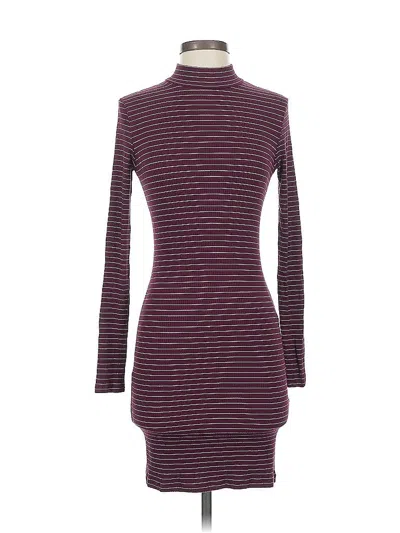 Pre-owned Forever 21 Casual Dress In Burgundy