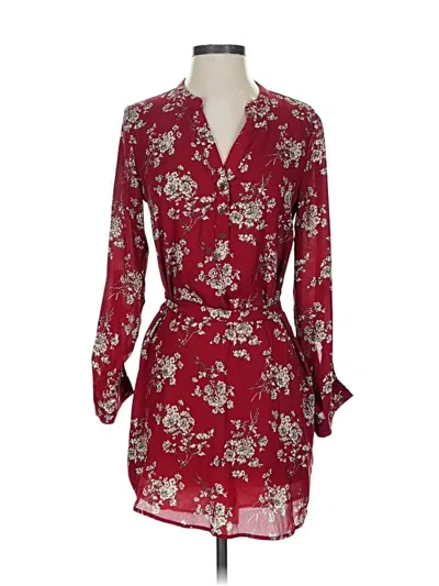 Pre-owned Forever 21 Casual Dress In Burgundy