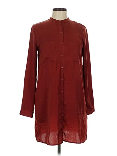 Pre-owned Forever 21 Casual Dress In Burgundy