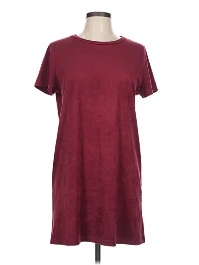 Pre-owned Forever 21 Casual Dress In Burgundy