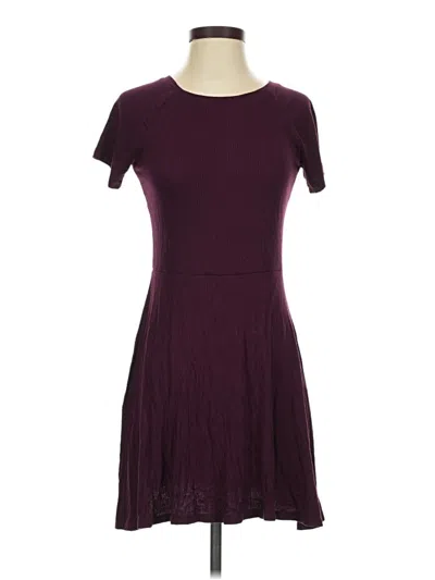Pre-owned Forever 21 Casual Dress In Burgundy