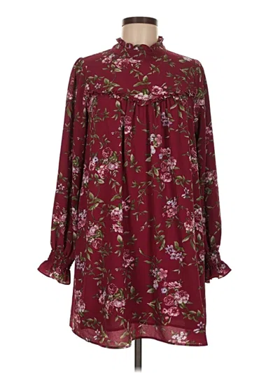 Forever 21 Casual Dress In Burgundy