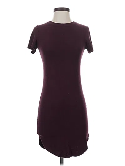 Pre-owned Forever 21 Casual Dress In Burgundy