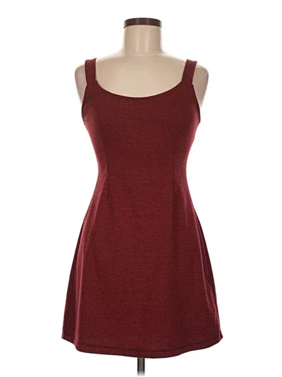Pre-owned Forever 21 Casual Dress In Burgundy