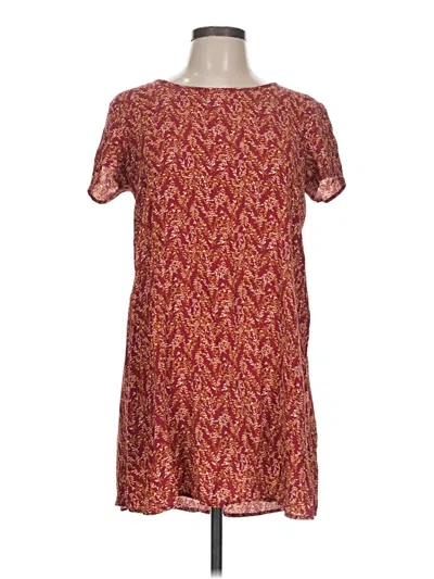 Pre-owned Forever 21 Casual Dress In Burgundy