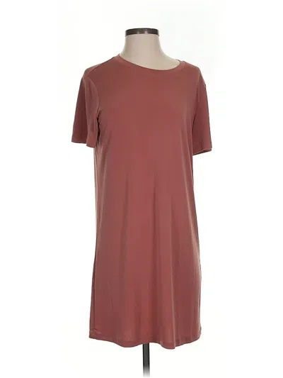 Pre-owned Forever 21 Casual Dress In Burgundy