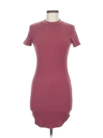 Pre-owned Forever 21 Casual Dress In Burgundy