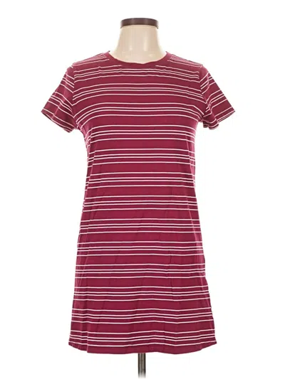 Pre-owned Forever 21 Casual Dress In Burgundy