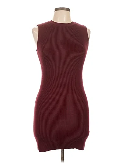Pre-owned Forever 21 Casual Dress In Burgundy