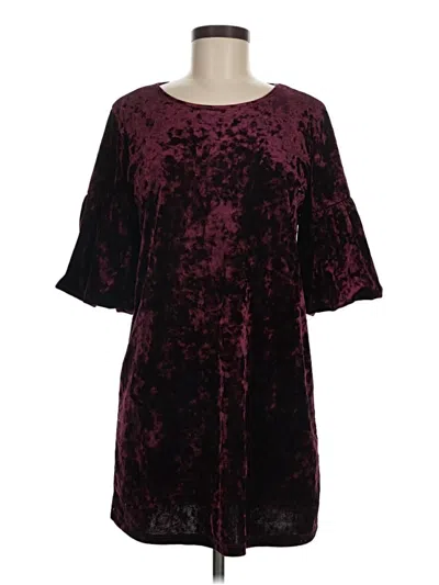 Pre-owned Forever 21 Casual Dress In Burgundy