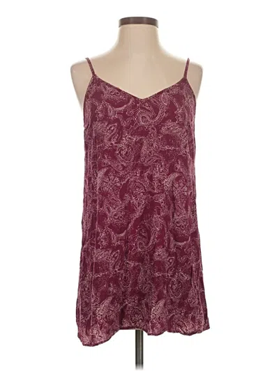 Pre-owned Forever 21 Casual Dress In Burgundy