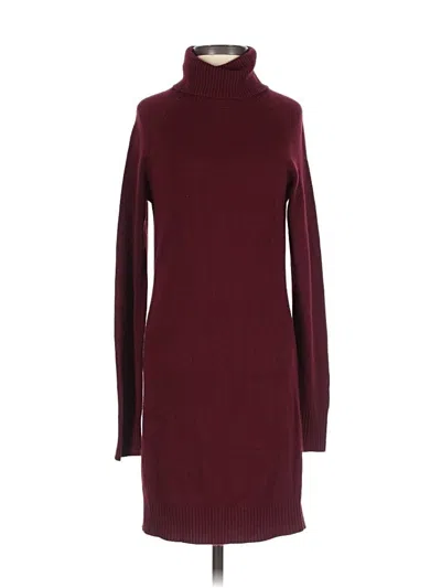 Pre-owned Forever 21 Casual Dress In Burgundy
