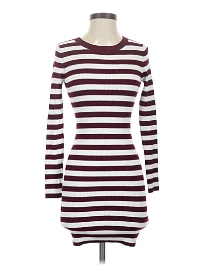 Pre-owned Forever 21 Casual Dress In Burgundy