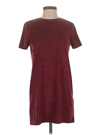 Pre-owned Forever 21 Casual Dress In Burgundy