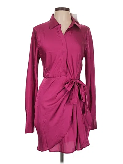Pre-owned Forever 21 Casual Dress In Burgundy