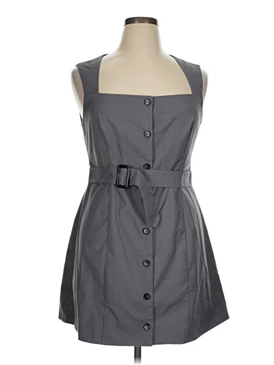 Pre-owned Forever 21 Casual Dress In Gray