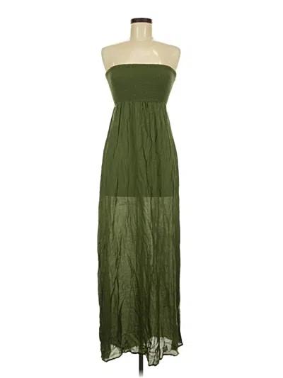 Pre-owned Forever 21 Casual Dress In Green