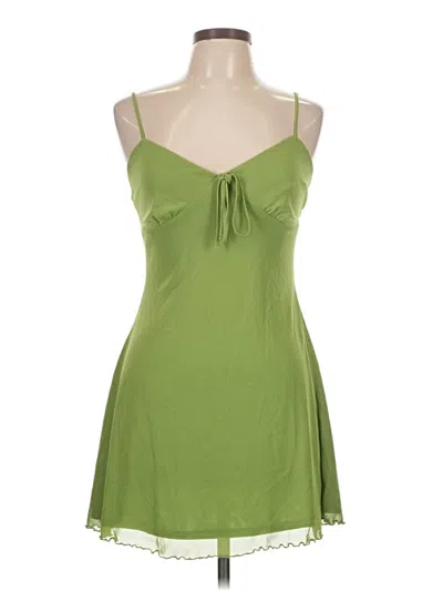 Pre-owned Forever 21 Casual Dress In Green